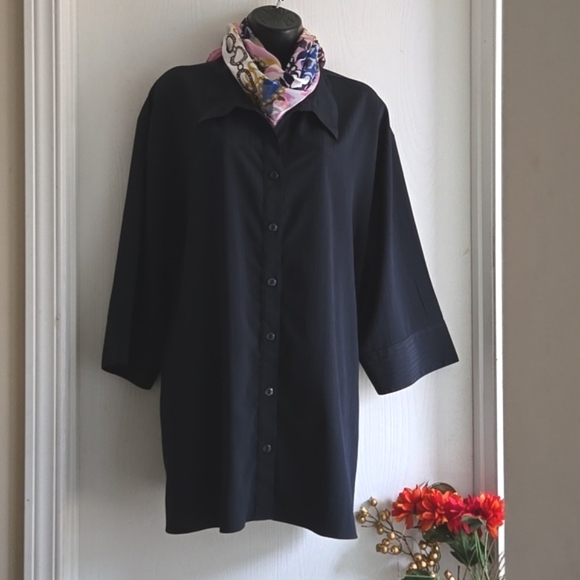 Penningtons Jackets & Blazers - Penningtons | Navy Tunic Blouse/ Jacket